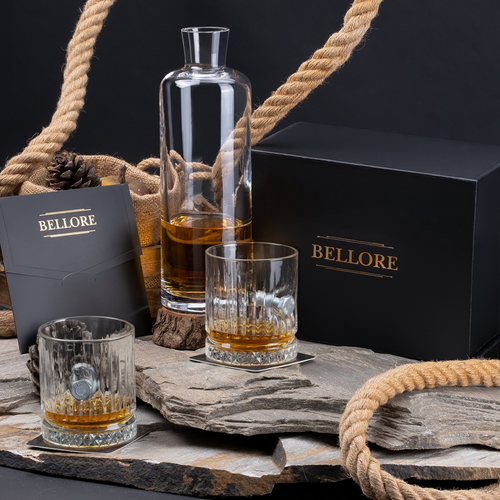 Bolt & Nut Whisky Glass 355ml – styled concept shot