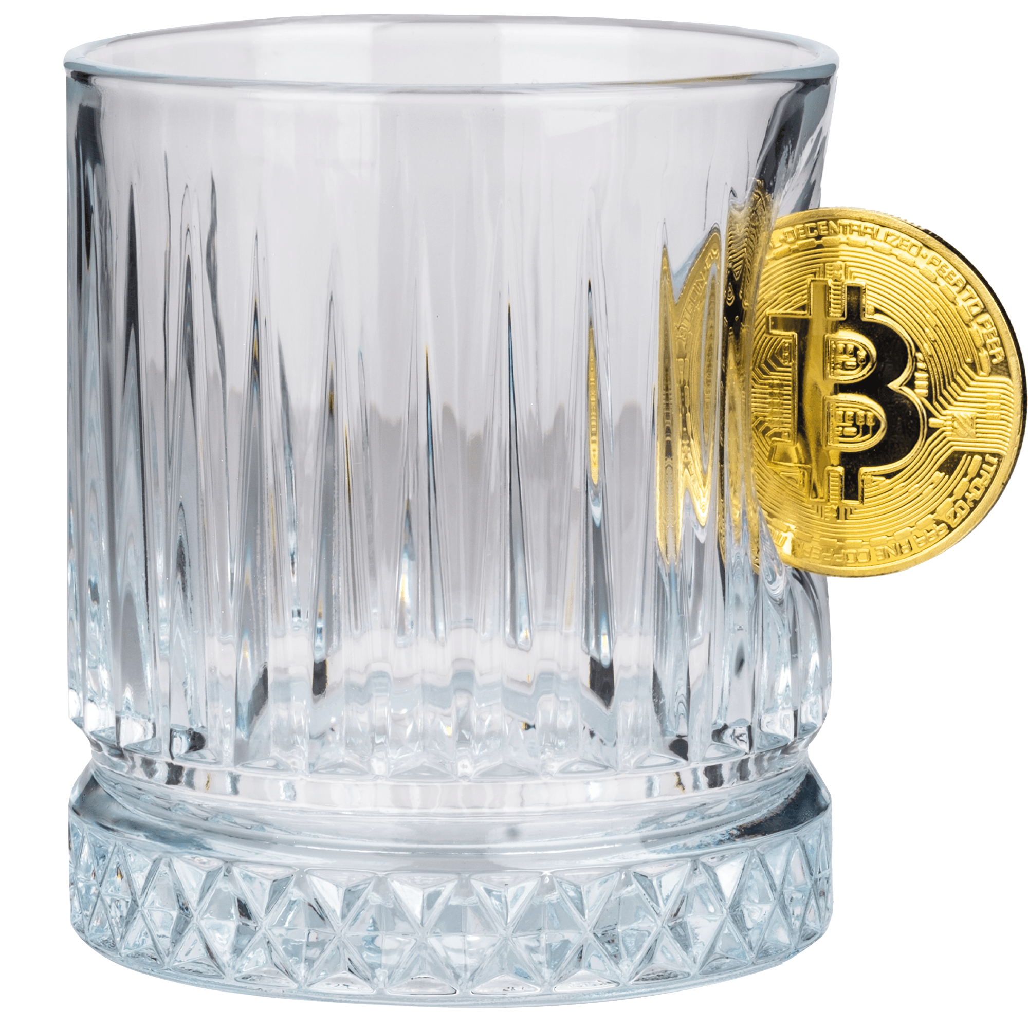 Crystal Whisky Glass — Bitcoin Luxury Edition, 355 ml